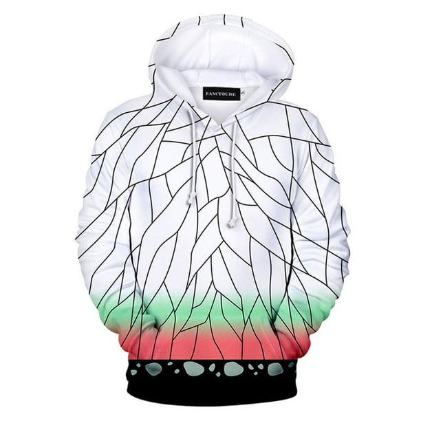 Shiyao Demon Slayer Japanese Anime Cosplay Unisex Zip Hoodies And Kimetsu No Yaiba Boy S Sweatshirt Jacket White M Walmart Com Walmart Com