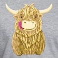 thumbnail image 3 of CafePress - Happy Highland Cow T Shirt - Fitted T-Shirt, Vintage Fit Soft Cotton Tee, 3 of 4