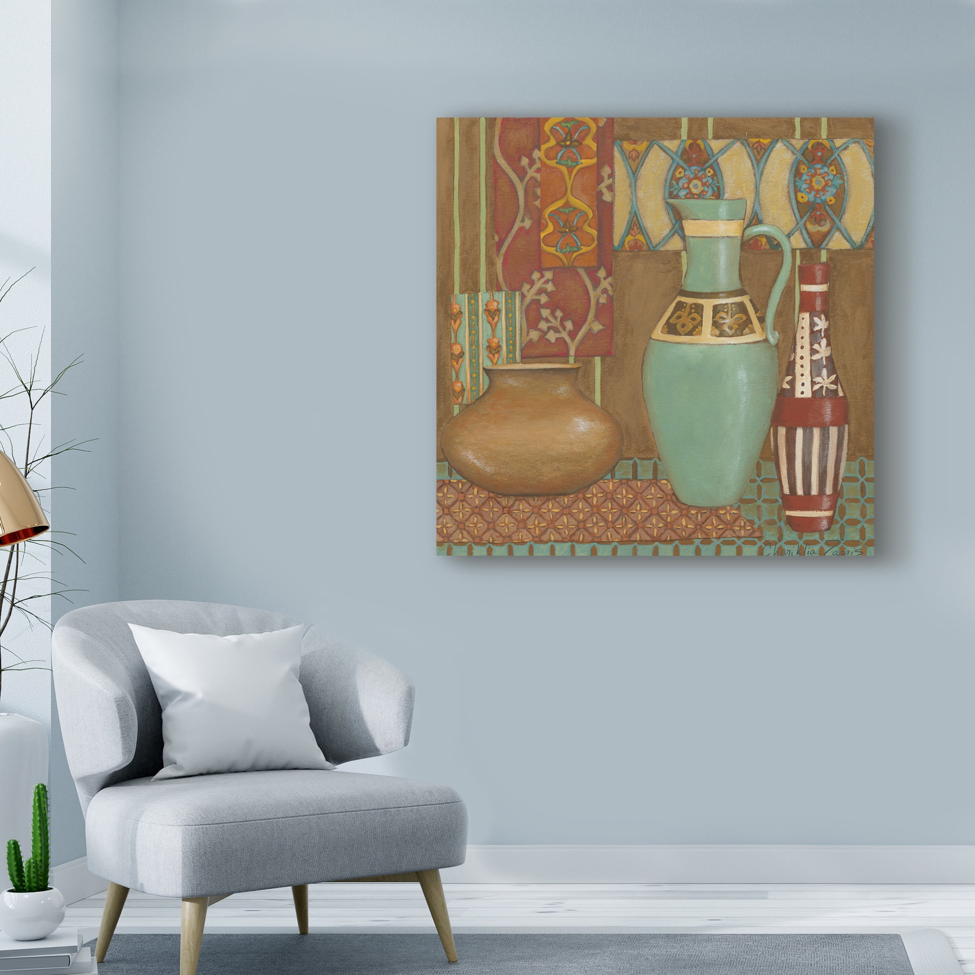 Trademark Fine Art 'Tapestry Still Life I' Canvas Art by Chariklia Zarris