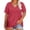 Red, variant on Yotami Oversized Plus Size T-Shirts for Women Solid Color V-Neck T-Shirts for Outdoor Summer Loose Fit Short Sleeve Vacation, Mint Green XL
