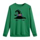 thumbnail image 1 of Moda mujer cuello redondo Casual manga larga Halloween impreso sudadera Tops blusa Pompotops FGAJ6497, 1 of 4