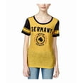 thumbnail image 2 of Freeze CMI Inc. Womens Germany Boxing Graphic T-Shirt, Yellow, Juniors, Large, 2 of 2