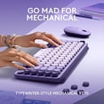 thumbnail image 4 of Logitech POP MECHANICAL KEYBOARD WITH CUSTOM EMOJI KEYS, USB, BLUETOOTH COSMOS, 4 of 5