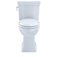 thumbnail image 2 of TOTO CST404CEFG#12 Promenade II Two-Piece Elongated 1.28 GPF Universal Height Toilet with CeFiONtect, 2 of 5