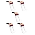 thumbnail image 3 of Jumpingount Calcetines de tubo medio Moda hasta la rodilla Medias de algodón puro Gran elasticidad Diseño de rayas para niños Tipo 26 tipo 26 5piezas Jumpingount CBP257905, 3 of 4