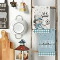 thumbnail image 3 of &nbsp;SOME THING Blue Buffalo Plaid Snowman Winter Kitchen Towels Dish Towels, 18x26 Inch Let It Snow Daily Christmas Decoration Hand Towels Set of 2, 3 of 6