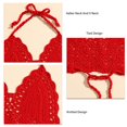 thumbnail image 4 of Sujetador de crochet, sujetador de crochet, top de bikini de crochet atado, sujetador de crochet, características mejoradas, 4 of 5