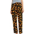 thumbnail image 2 of Jovrlynd Pajama Pants for Women Halloween Cute Print Elastic Waist Pockets Plus Size Sleep Pants Soft Comfy Lounge Pants, S-5XL, 2 of 5