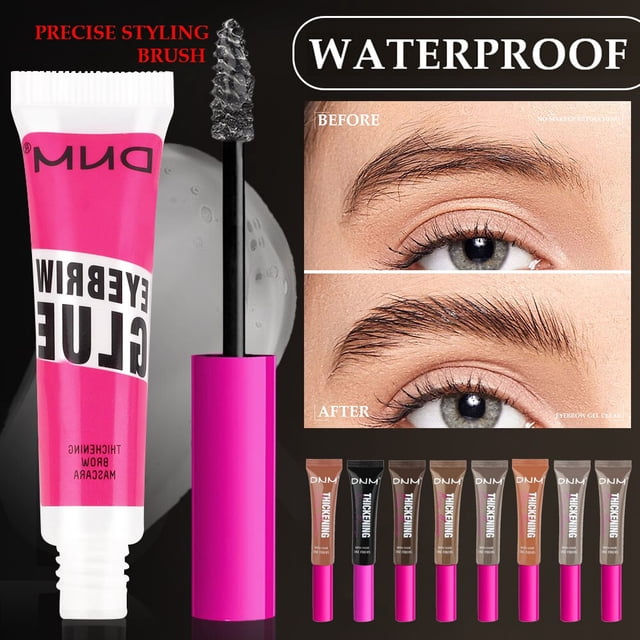 Fiber Brow Mascara Lasting Natural Eyebrow Dyeing Cream Vegan Formula Growth Thickening Eye Brow Styling Cream Eyebrow Enhancers03 Auburn He Qiyong unisex
