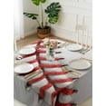 thumbnail image 3 of Baseball Suqare Tablecloth - 54 x 54 Inch, Red White Texture Sports Ball Minimalist Waterproof & StainResistant Tablecloth, Washable Oil-proof Table Cover for Dining/Party/Wedding/Camping/Buffet, 3 of 9
