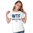 thumbnail image 3 of WTF Where's the Fish Fisherman Funny Womens Slim Fit Graphic Tee Brisco Brands S, 3 of 5