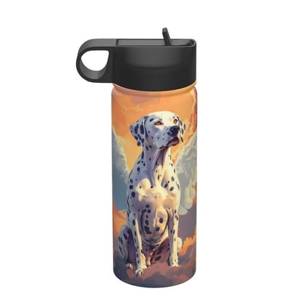 

Matuu Colorful Cloud Spotted Dog for 18oz Durable Thermal Cups Keep Drinks Cold & Hot Insulated Coffee Mug with Lid (With Straw)