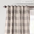 thumbnail image 2 of Cortina de ventana Elrene Home Fashions Farmhouse Living, color gris, 2 of 6