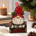 thumbnail image 3 of Christmas Cash Gift Holder with Wooden Design, Single Piece, Red and Brown, for Holiday Gifting, Ornament, 3 of 4