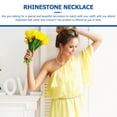 thumbnail image 3 of MasteelfCA 1 Set Jewelry Set Rhinestone Drop Necklace Dangler Bangle Tassel Choker Earrings, 3 of 7