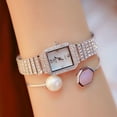thumbnail image 4 of BS New Watch Chain Watch Fritillary Women's Watch Full of Diamonds Quartz Watch Popular Fashion, 4 of 7