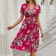 thumbnail image 2 of Vestidos Para Mujer Midi Vestidos de Moda Casual Casual de Manga Corta Con Cuello en V Vestido Estampado Floral Odeerbi ODB166370, 2 of 5
