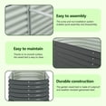 thumbnail image 2 of vidaXL Raised Garden Bed Galvanized Steel 80" x 80" x 81 cm", 2 of 10