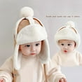 thumbnail image 2 of Toddler Thicken Fleece Lined Hat Windproof Earmuff Trapper Hat for Cold Weather, 2 of 9