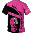 thumbnail image 4 of Personalized Breast Cancer Shirt for Women Men, Custom Faith Hope Cure Breast Cancer T-Shirt, Fight Breast Cancer Shirt Gift (Hoodie, S), 4 of 8
