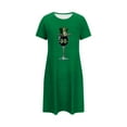 thumbnail image 5 of Sakmal Moomoo Womens Nightgowns Cute St Patrick's Day Short Sleeve Night dress Irish St Paddys Day Short Shamrock Print Nightgowns for Women S, 5 of 5
