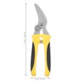 thumbnail image 2 of Raindrops Laborsaving Stainless Steel Metal Sheet Scissors with Safety Fastener and Antiskid Handle Yellow 1pc, 2 of 8