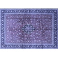 thumbnail image 1 of Ahgly Company Machine Washable Indoor Rectangle Persian Blue Traditional Area Rugs, 8' x 12', 1 of 4