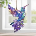 thumbnail image 3 of Jienlioq Pendentif Colibris Colorés et Fleurs, 3 of 7