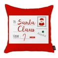 thumbnail image 4 of Decorative Christmas Themed Throw Pillow Cover Set of 4 Square 18" x 18" White & Red for Couch, Bedding, 4 of 7