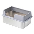 thumbnail image 2 of Esquirla Cat Litter Box Easy to Move Sifting Litter Basin Washable Kitten Litter Tray L Gray, 2 of 8