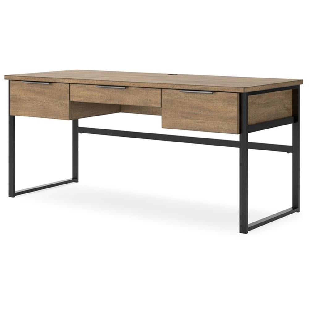 Signature Design by Ashley Montia Light Brown 67" Home Office Desk