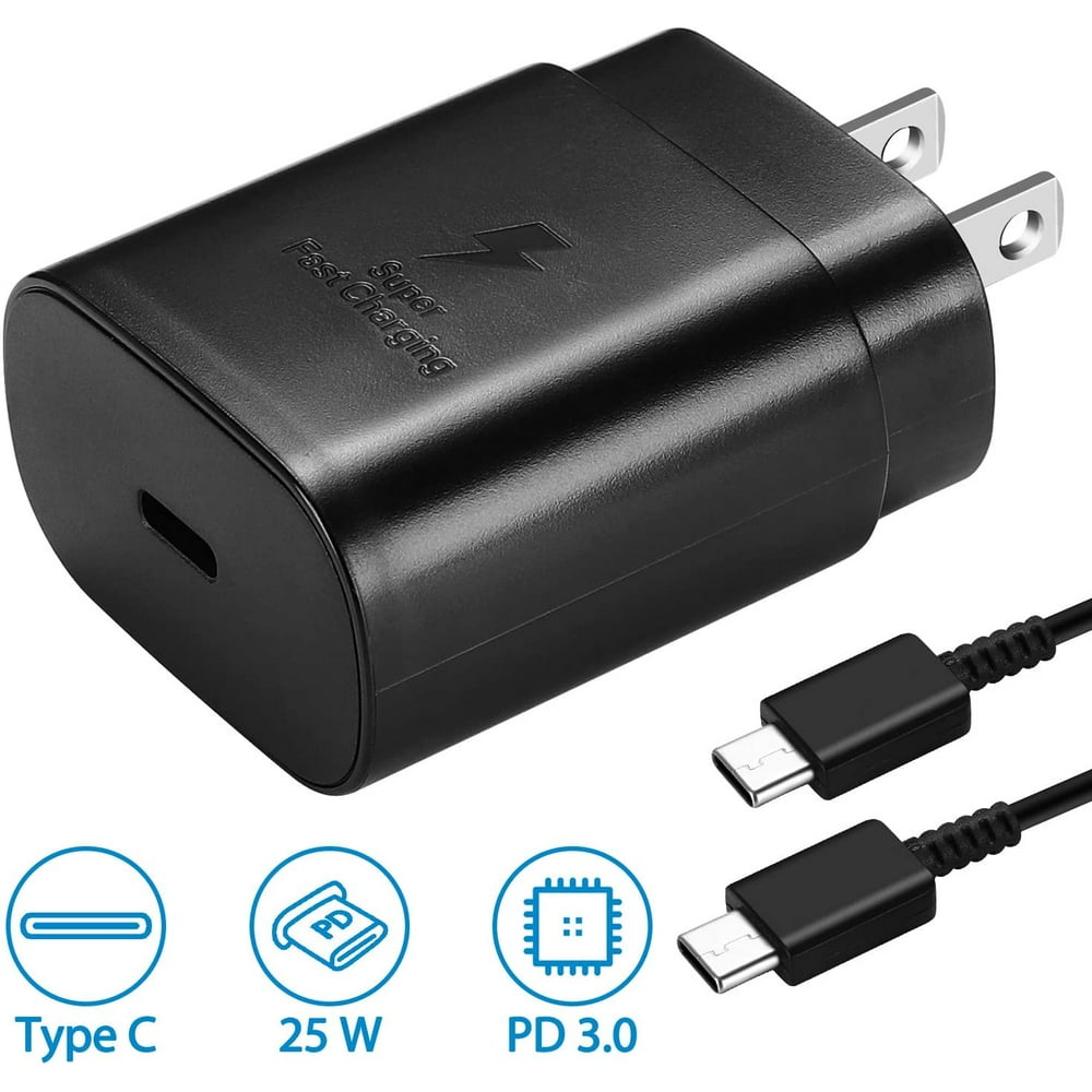 Super Fast USB C Charger Kit Compatible Samsung Note 10 20 Plus / S21