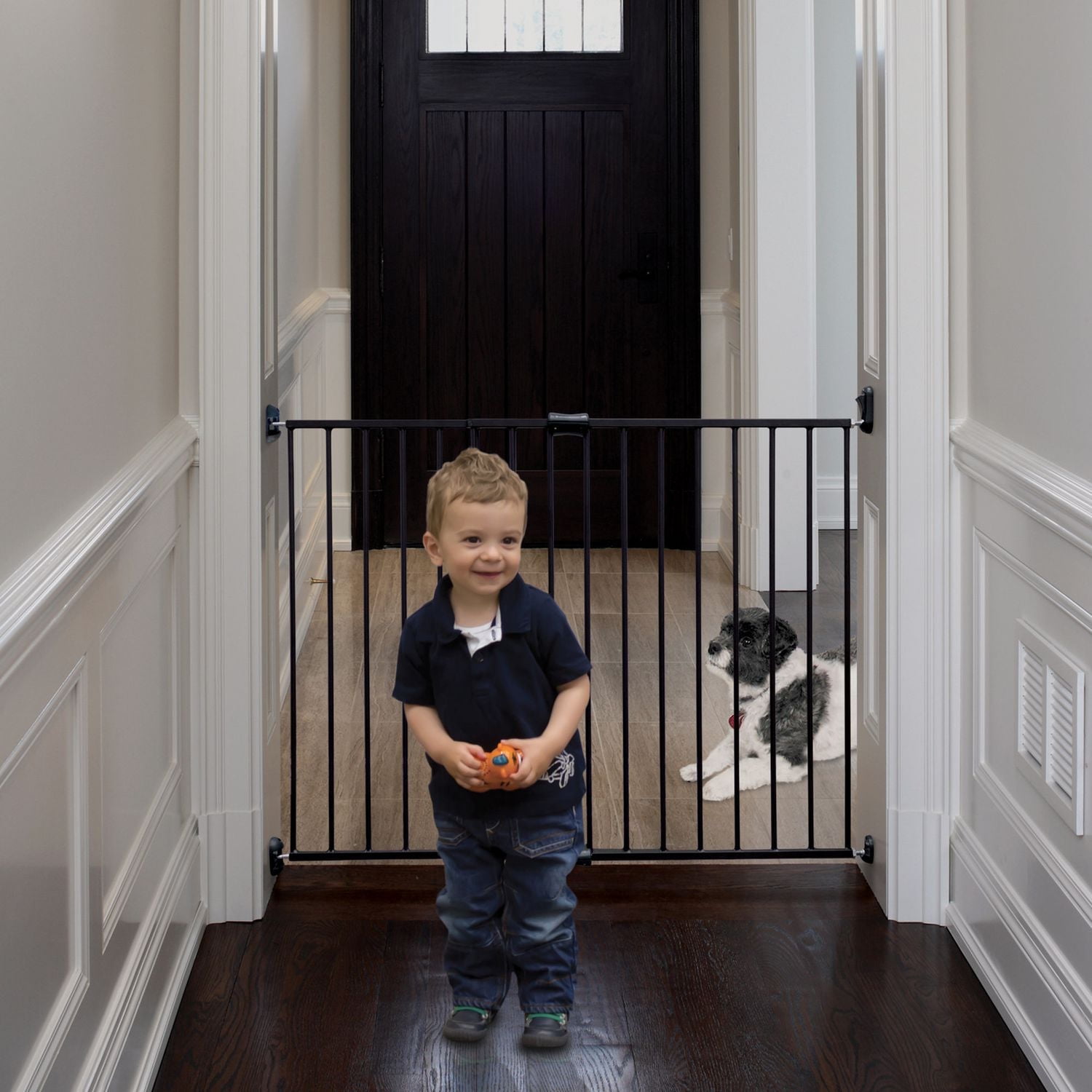 Bily Expandable Metal Baby or Pet Gate Bronze