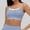 Sky Blue, variant on Women’s Tanks Racerback Yoga Top with Built-In Padded Bra Double Strap Contrast Binding for Everyday Workout and Activewear Sky Blue XL