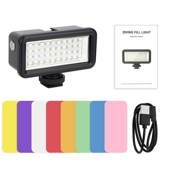 Sidaley Lámpara Suplementaria Lámparas impermeables Sport Power Luz multifuncional Vlog Cámara de acción Reemplazo para GoPro10 Accesorios de cámara y óptica
