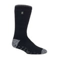 thumbnail image 1 of Heat Holders Mens Twist Stripe Patterned Fleece Lined Slipper Socks, 1 of 2