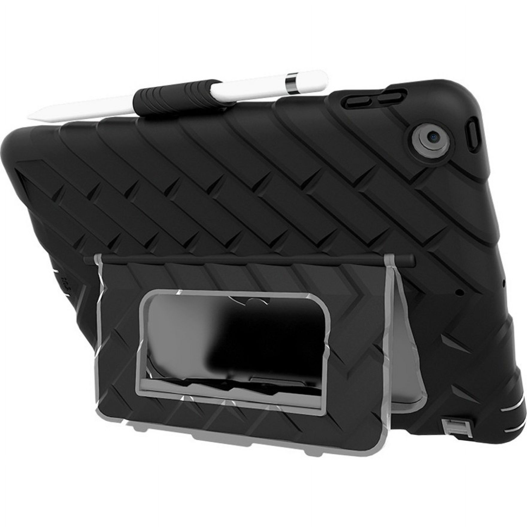 Gumdrop HideAway for iPad 10.2 9G/8G/7G - Black - For Apple iPad (7th Generation), iPad (8th Generation), iPad (9th Generation) Tablet, Apple Pencil - Tread Texture - Black - Shock Absorbing, Dust ...