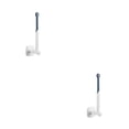 thumbnail image 4 of Kearding Colgador de pared sin perforaciones, autoadhesivo, resistente al agua, para baño, soporte de almacenamiento para sala de estar, Azul oscuro 2Conjunto, 4 of 6