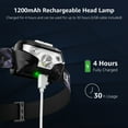 thumbnail image 6 of Lepro 2-Pack Rechargeable Headlamp, 30-Hour Battery Life, Headlight with 5 LED Modes, Essential Gear for Camping & Hiking, 6 of 12