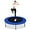 Blue, variant on XiHuaZhaoChen Foldable Rebounder Trampoline for Adults, Stable & Quiet Small Exercise Trampoline with Safety Pad, Indoor Outdoor Mini Fitness Trampoline for Adults,38" x 38" x 7.5",Blue
