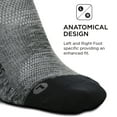 thumbnail image 3 of Feetures Elite Light Cushion No Show Tab Ankle Socks - Sport Sock with Targeted Compression - Grey, M (1 Pair), 3 of 5