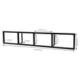 thumbnail image 2 of 5Pcs 34" Wall Mount DVD Shelves, CD Rack Media Storage Shelf, Cube Organizer for Video Games, Black Floating Shelves for Bedroom Living Room Game Room Furniture, 2 of 13