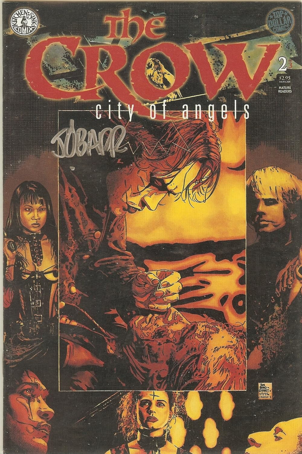 The Crow City Of Angels #2 NM Signed by James O'Barr