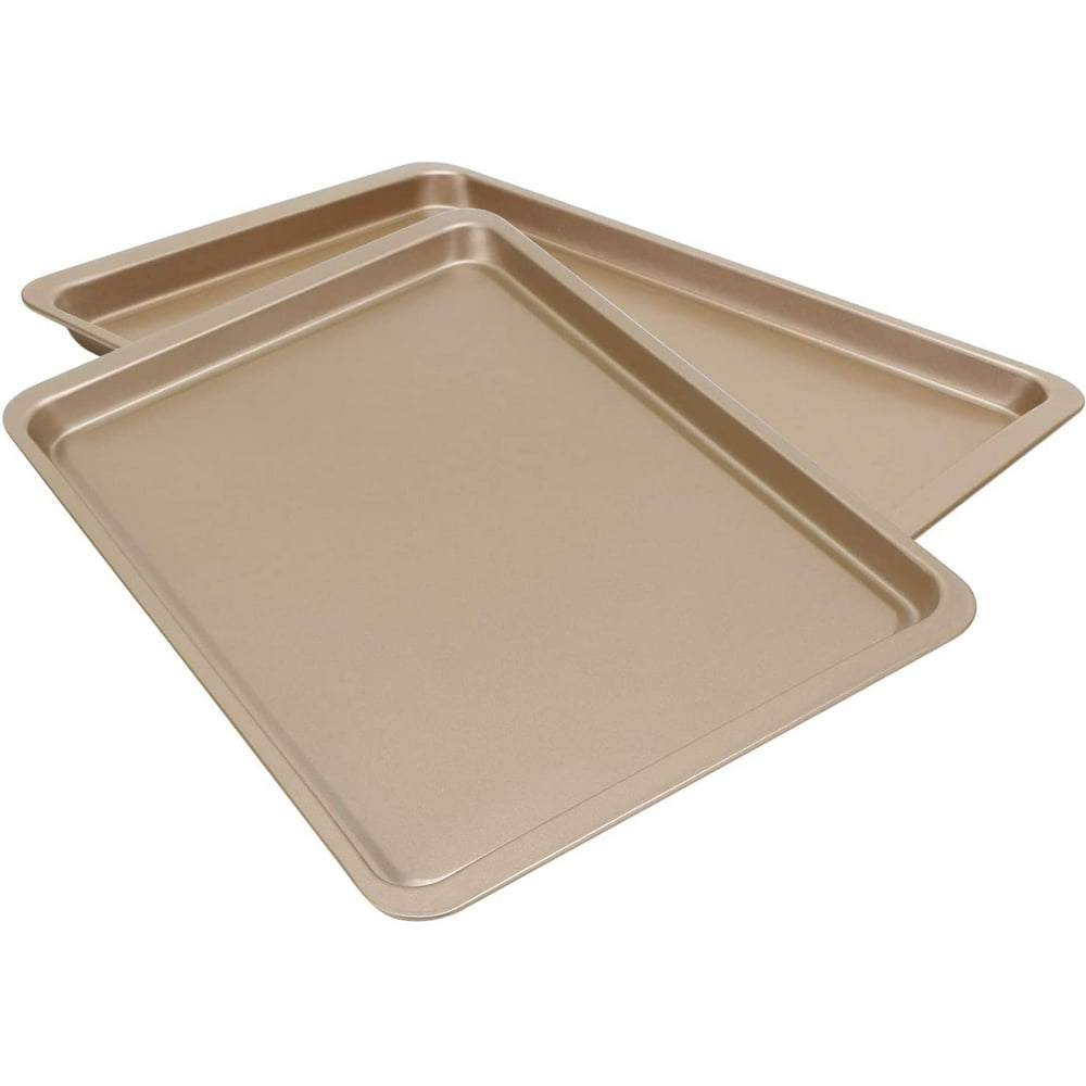 Baking Sheet 10 x 14 Inch, Beasea 2 Pack Nonstick Carbon Steel Cookie