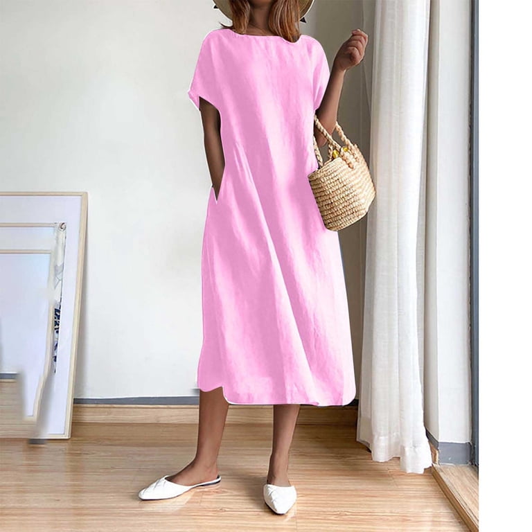 plain graduation dresses Long Blush Grad Dresses Blush Pink Straight Across Neck A-line Satin Plain Long Prom Dress
