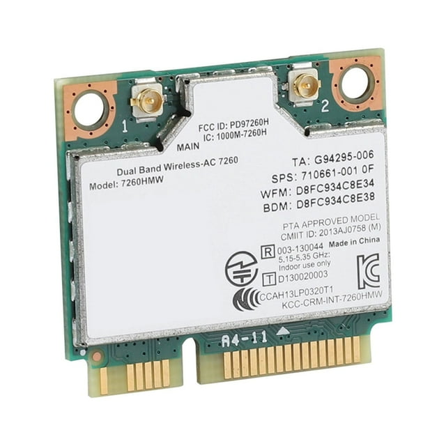 Tarjeta de red inalámbrica universal Intel 7260AC 867M Bluetooth 4.0
