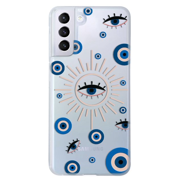 Funda para Galaxy S21 Plus Ojo Turco Sol, Uso Rudo, InstaCase Protector para Galaxy S21 Plus Antigolpes, Case Ojo Turco Sol
