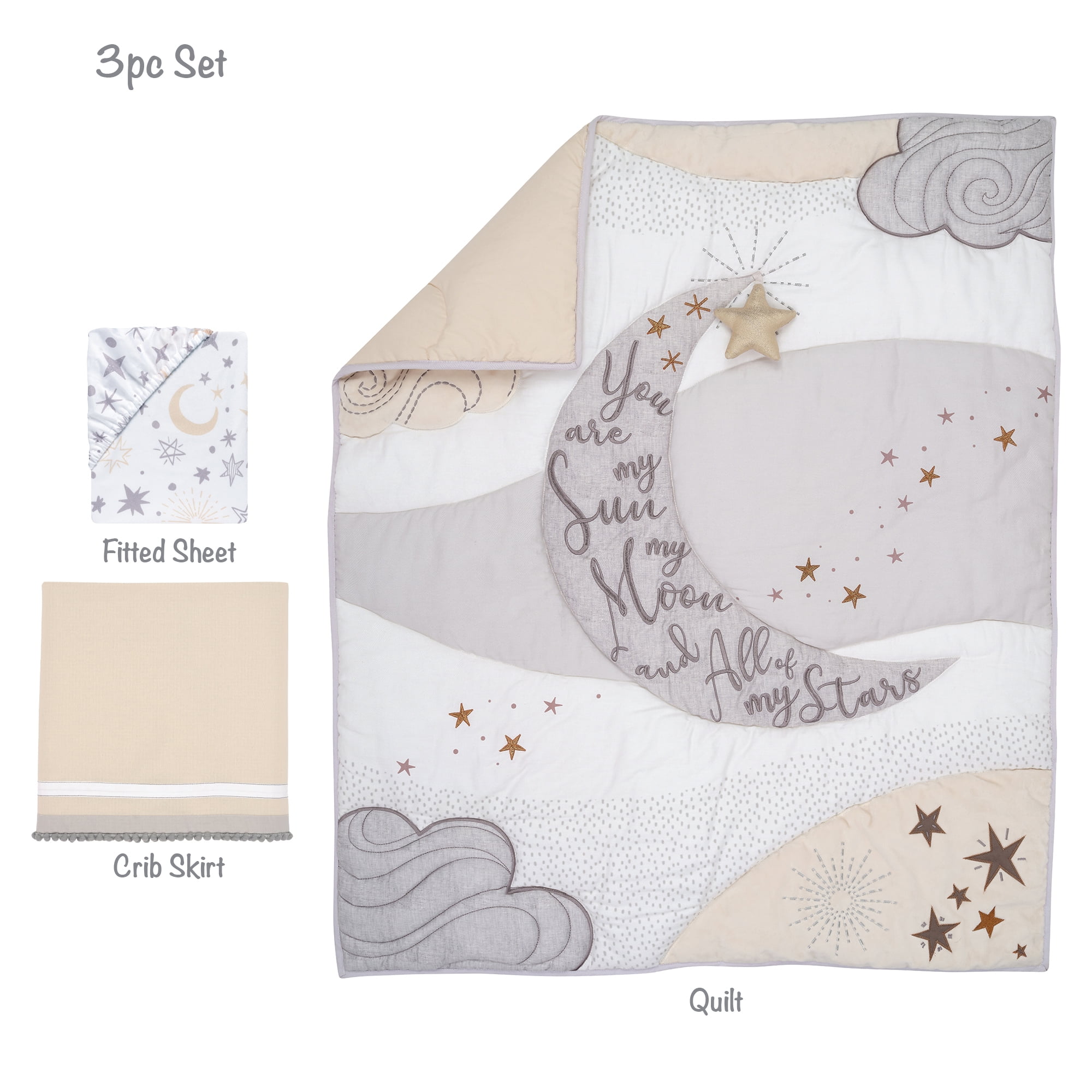 Moon and star crib bedding cheap
