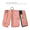 thumbnail image 2 of Galaxy S20+ Plus Case, Allytech Retro PU Leather Magnetic Detachable Back Cover Zipper Wallet Folio Multiple Cards Slots Purse Wrist Strap Clutch Protective Case for Samsung Galaxy S20 Plus,Pink, 2 of 9
