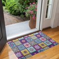 thumbnail image 2 of Multicolor Ethnic Geometric Patchwork Pattern Door Rugs,Washable Non Slip Door Mats Indoor,Decorative Door Mats,Entry Mat Indoor for Entrance,Bedroom,Kitchen,Bathroom,17"x30", 2 of 6